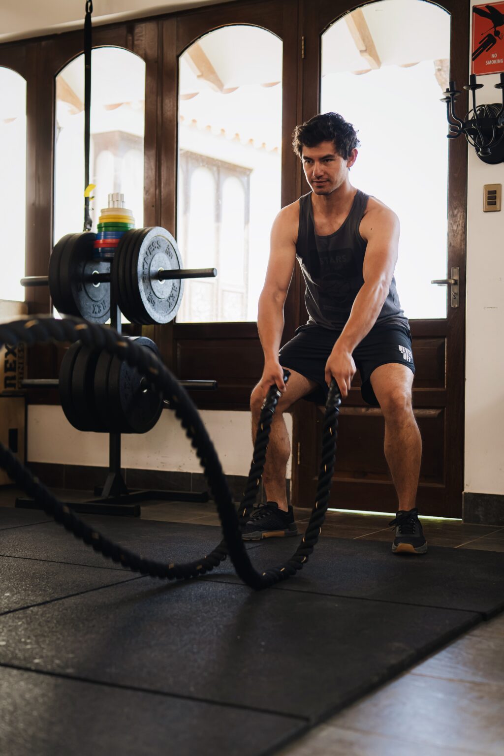 endurance training battle rope